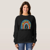 Autismus Mama Regenbogen akzeptieren Adapt Advocat Sweatshirt (Vorne ganz)