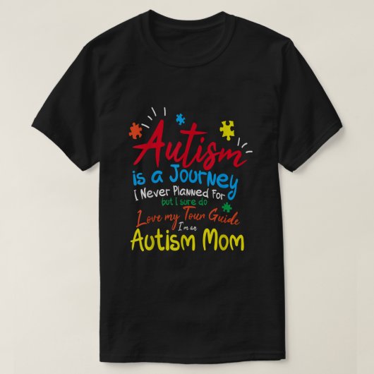 Autismus Mama Reise I Liebe Mein Tour Guide Autism T-Shirt (Design vorne)