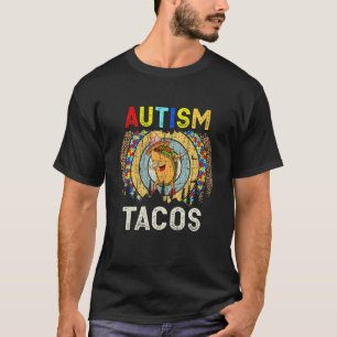Autismus Mama Retro T-Shirt Taco Vintag Tacos Dien