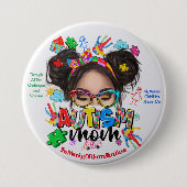 "Autismus-Mama" - Schaltfläche zur Sensibilisierun Button (Vorderseite)