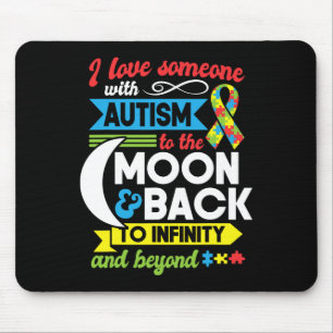 Autismus-Mama-Schwester-Oma Ich Liebe Jemanden Mit Mousepad