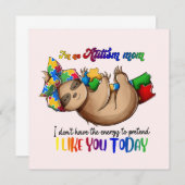 Autismus-Mama - Sloth (Vorne/Hinten)