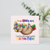 Autismus-Mama - Sloth (Stehend Vorderseite)