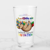 Autismus-Mama - Sloth Glas (Rückseite)