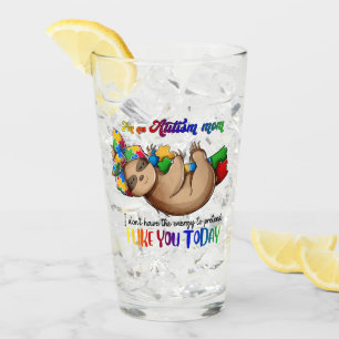 Autismus-Mama - Sloth Glas