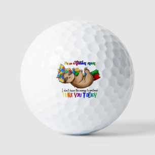 Autismus-Mama - Sloth Golfball