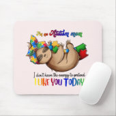 Autismus-Mama - Sloth Mousepad (Mit Mouse)