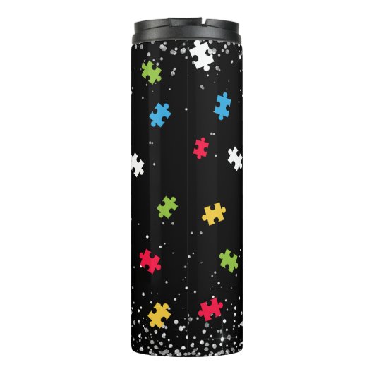 Autismus Mama Spectrum Hero Thermosbecher (Rückseite)