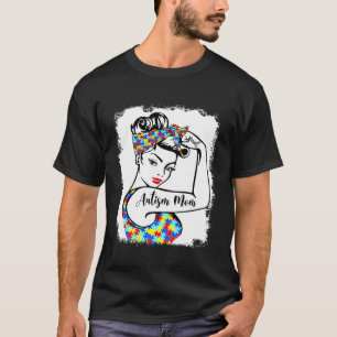 Autismus-Mama Starke Frau Macht Autismus-Bewusstse T-Shirt