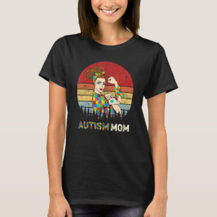 Autismus-Mama Stolz Mama Bewusstseinsmonat Mama Au T-Shirt