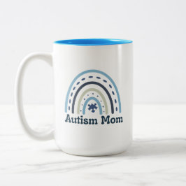 Autismus Mama Tasse, 15 oz Zweifarbige Tasse