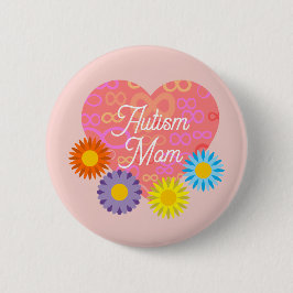 Autismus-Mama Unendliche Knoten Im Herzen Mit Blum Button