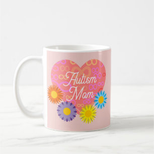 Autismus-Mama Unendliche Knoten Im Herzen Mit Blum Kaffeetasse