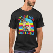Autismus Mama Unzerbrechlich Autismus Bewusstsein  T-Shirt (Vorderseite)