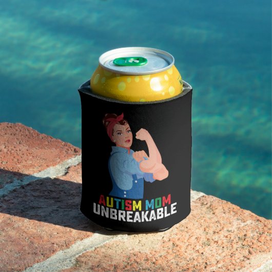 Autismus-Mama Unzerbrechlich Proud Autistic Family Dosenkühler (In Situ Pool)