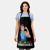 Autismus-Mama Unzerbrechlich Proud Autistic Family Schürze (Getragen)