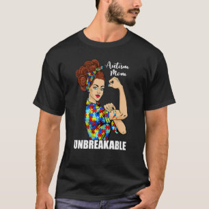 Autismus-Mama Unzerbrechlich Rosie The Riveter Sta T-Shirt