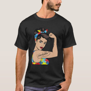 Autismus Mama Unzerbrechlich Rosie The Riveter Str T-Shirt