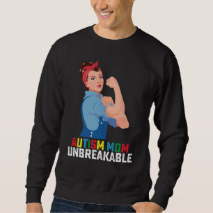 Autismus-Mama Unzerbrechlich Stolz Autistische Fam Sweatshirt