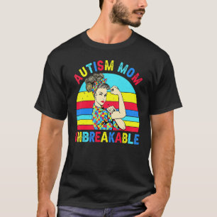 Autismus-Mama Unzerbrechlich T- Autismus-Bewusstse T-Shirt
