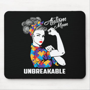 Autismus-Mama Unzerbrechliche Autismus-Bewusstsein Mousepad