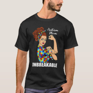 Autismus-Mama Unzerbrechliche Autismus-Bewusstsein T-Shirt