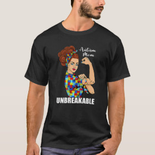 Autismus-Mama Unzerbrechliche Autismus-Bewusstsein T-Shirt
