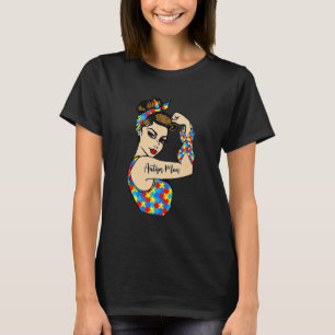 Autismus-Mama Unzerbrechliche Rosie die Nieterin S T-Shirt
