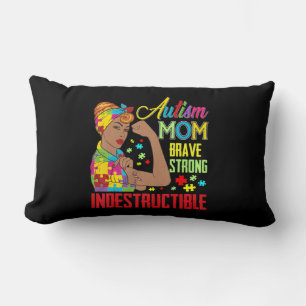 Autismus Mama Unzerbrechlicher T - Shirt Autismus Lendenkissen