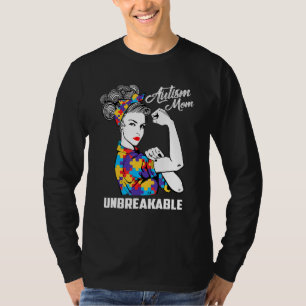 Autismus-Mama Unzerbrechliches Autismus-Bewusstsei T-Shirt