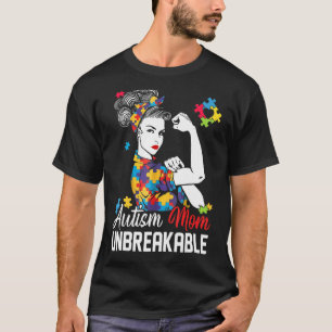 Autismus-Mama Unzerbrechliches Autismus-Bewusstsei T-Shirt