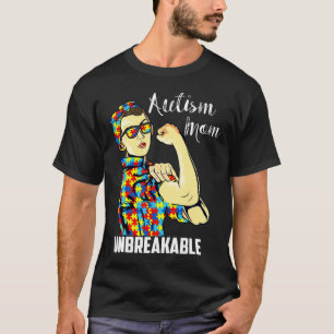 Autismus-Mama Unzerbrechliches Autismus-Bewusstsei T-Shirt