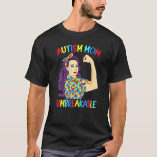 Autismus-Mama Unzerbrechliches Autismus-Bewusstsei T-Shirt