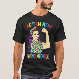 Autismus-Mama Unzerbrechliches Autismus-Bewusstsei T-Shirt