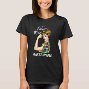 Autismus-Mama Unzerbrechliches T- Autismus-Bewusst T-Shirt