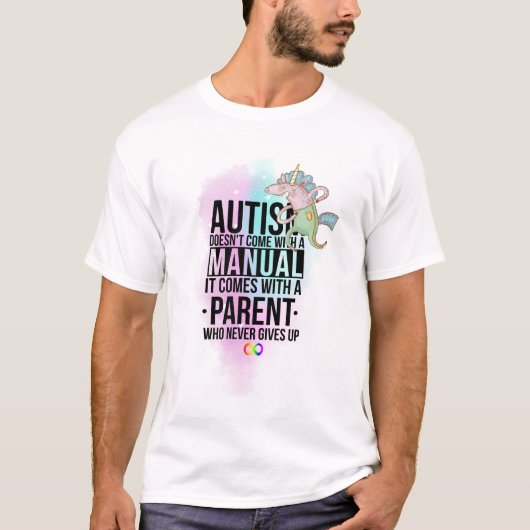 Autismus Mama Vater Parent Slogan - Neurovielfalt T-Shirt (Vorderseite)