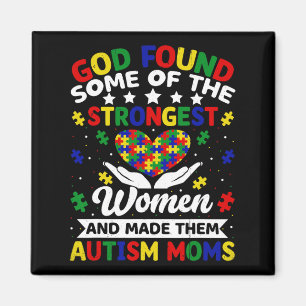 Autismus Mamas Größte Frauen Puzzle Herzfarbe Magnet