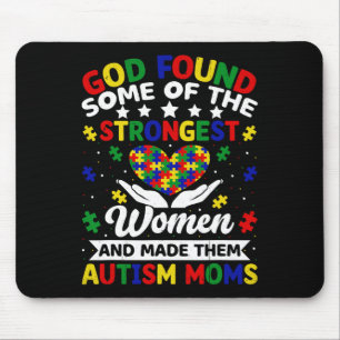 Autismus Mamas Größte Frauen Puzzle Herzfarbe Mousepad