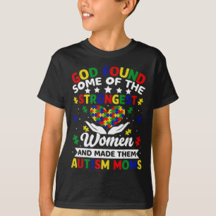Autismus Mamas Größte Frauen Puzzle Herzfarbe T-Shirt