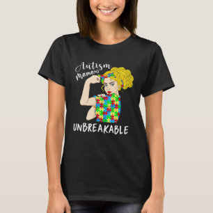 Autismus Mamaw Unzerbrechliche Frau Stark Akzeptie T-Shirt