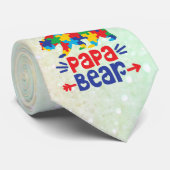 Autismus Männer Krawatte (Gerollt)