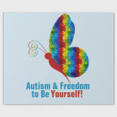 Autismus: Matte Wrapping Paper Geschenkpapier (Flach)