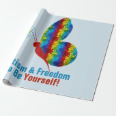 Autismus: Matte Wrapping Paper Geschenkpapier (Ungerollt)