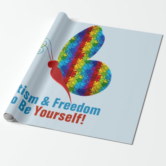 Autismus: Matte Wrapping Paper Geschenkpapier (Ungerollt)