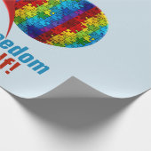 Autismus: Matte Wrapping Paper Geschenkpapier (Ecke)