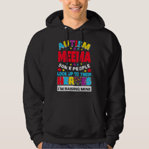Autismus Meema Menschen schauen nach ihren Helden Hoodie