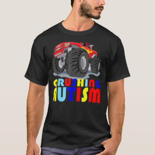 Autismus Mega LKW Zerstört Autismus Für Männer Fra T-Shirt