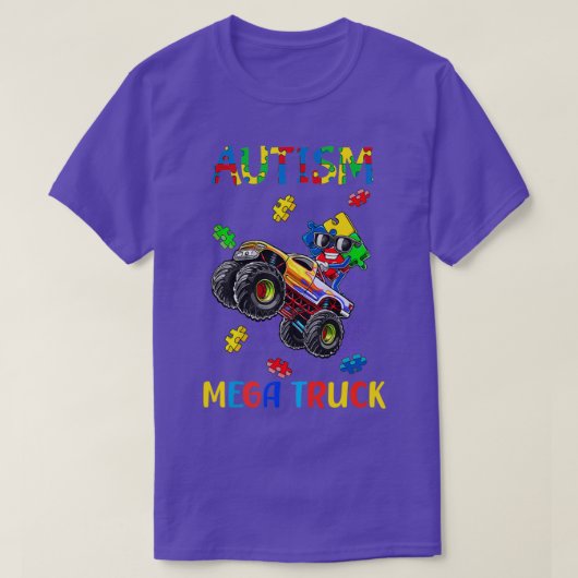 Autismus Mega Truck 10 T-Shirt (Design vorne)