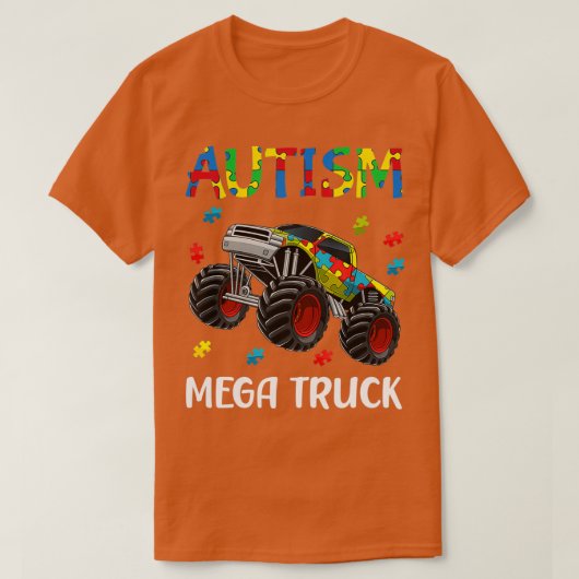 Autismus Mega Truck 3 T-Shirt (Design vorne)