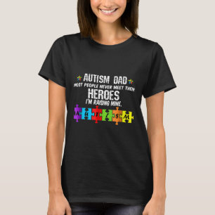 Autismus-Mens Autismus Vater wahre Helden im Leben T-Shirt